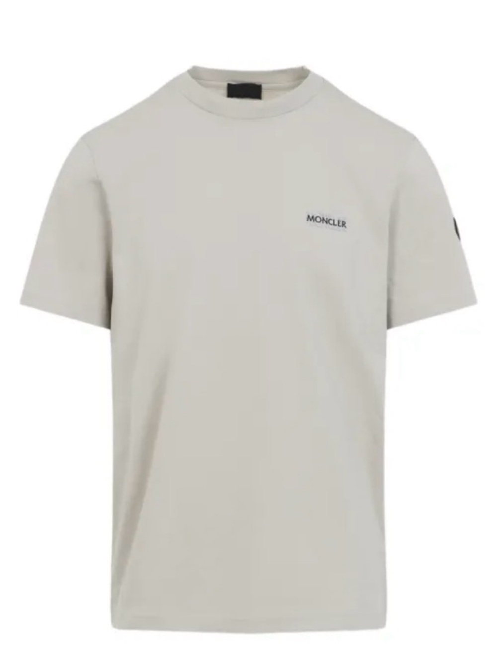 Moncler Men's Light Gray Short Sleeve Logo Tee size xxl